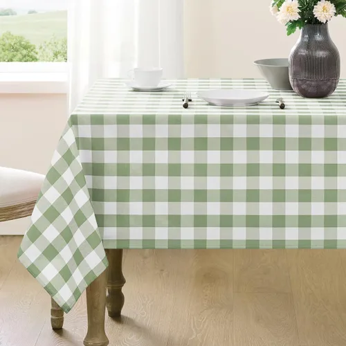 Vista 14 de Mantel a cuadros rectangular de gingham, impermeable, sin arrugas, manteles de búfalo a cuadros para mesa, lavables para comedor, fiestas y picnic