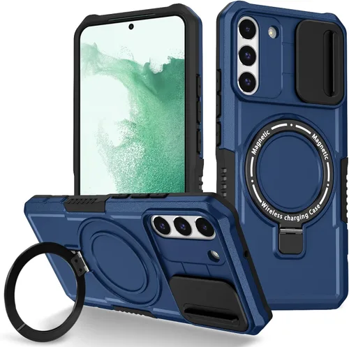 Vista 73 de Funda magnética para Samsung Galaxy Note 20 Ultra, soporte para teléfono, funda protectora mate a prueba de golpes, funda protectora para teléfono