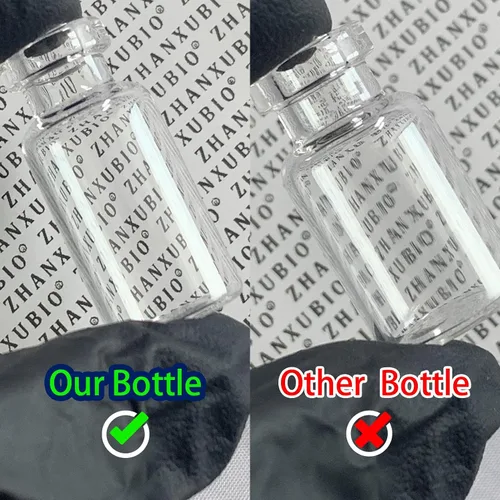 Vista 4 de Frascos estériles vacíos con puerto de inyección autosellante y tapa de plástico de aluminio, paquete estéril (1ml transparente 10 piezas)