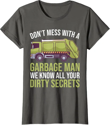 Vista 6 de Camiseta de camión de basura Don't Mess With A Basbage Man