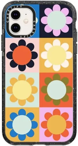 Vista 116 de Funda Impact de CASETiFY para iPhone 11 - Tiempo A Solas de Esther Kim - Negro Claro