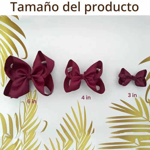 Vista 5 de Moños negros para niñas, 6 piezas de moños de cinta de grogrén hechos a mano con pinzas de cocodrilo, accesorios para el cabello para niñas