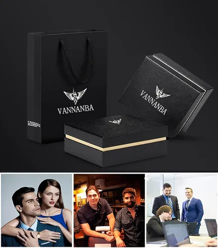 Vista 3 de VANNANBA Ratchet Belts for Men,Leather Automatic Belt Men,with Elegant Gift Box
