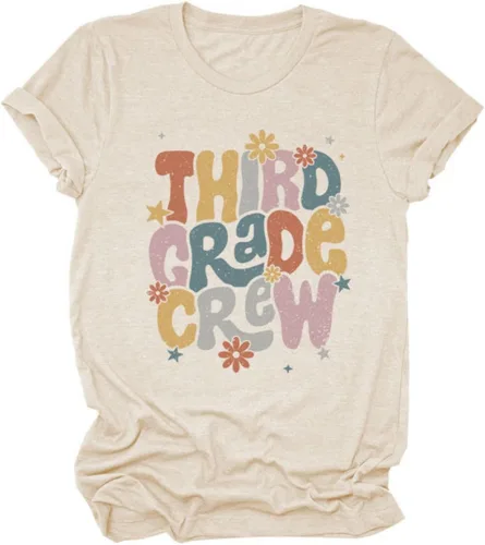 Vista 2 de Camiseta de tercer grado para mujer, camiseta de tercer grado, camiseta de equipo de tercer grado, camiseta de tercer grado, camisetas de verano