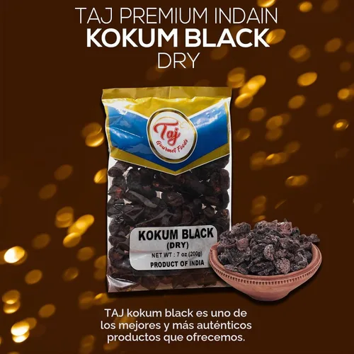 Vista 2 de TAJ Premium Indian Black Kokum (Mangostán Silvestre), (seco, 7 oz (nuevo))