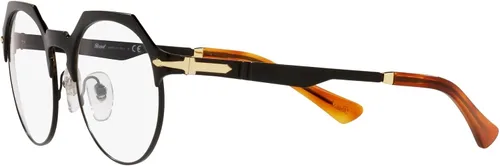 Vista 3 de Persol PO2488V - Marcos redondos para gafas graduadas Lente negrodoradoDemo