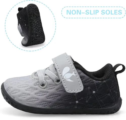 Vista 5 de FEETCITY Zapatillas de bebé para niños y niñas zapatos de primera caminata zapatos de cuna para recién nacidos zapatos de meter