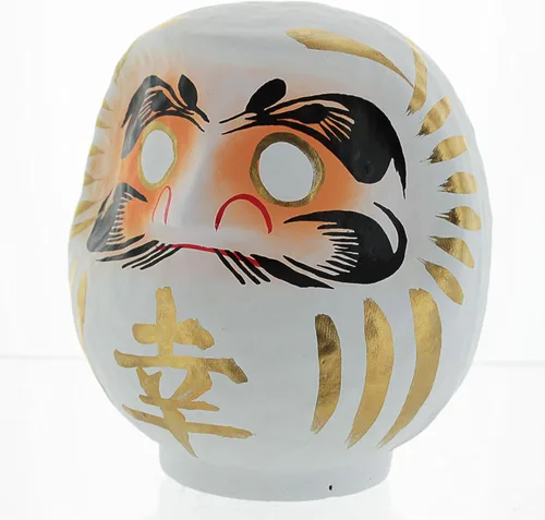 Vista 9 de Muñeca Daruma, fabricada en Japón, 4.7 pulgadas, buena suerte y buenos deseos (rojo)