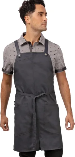 Vista 8 de Chef Works Delantal largo con babero para hombre