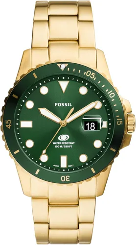 Vista 19 de Fossil Men's Watch, Blue Quartz Stainless Steel Dive-Inpired Watch for Men