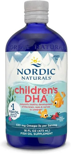 Vista 7 de Nordic Naturals DHA para niños, naranja, 8 onzas para niños, 530 mg de omega-3 con EPA y DHA, desarrollo y función cerebral, sin OMG, 96 porciones