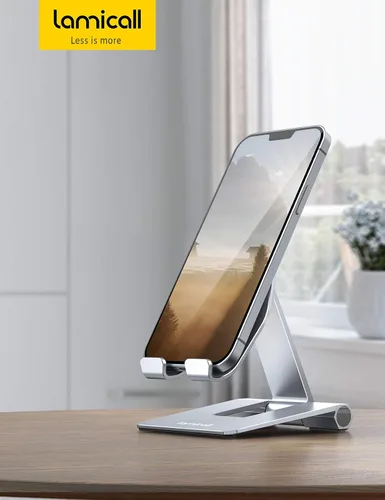 Vista 7 de Soporte Lamicall ajustable para teléfono, para escritorio