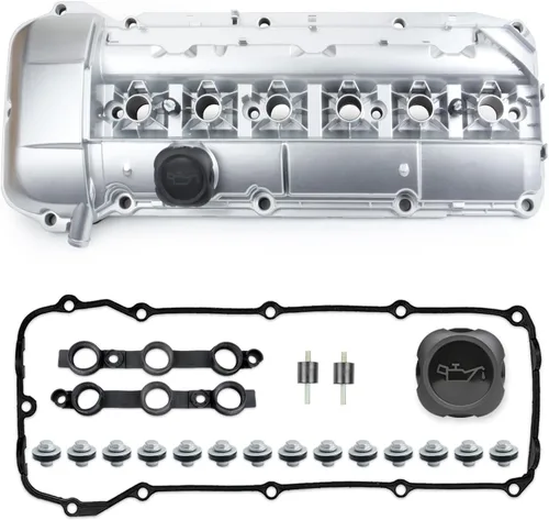 Vista 8 de MITZONE Tapa de válvulas del motor con pernos Compatible con 09/2002-2006 BMW X5 X3 530i 525i 325i 325ci 325xi 330i 330xi 330Ci z4 Reemplazo