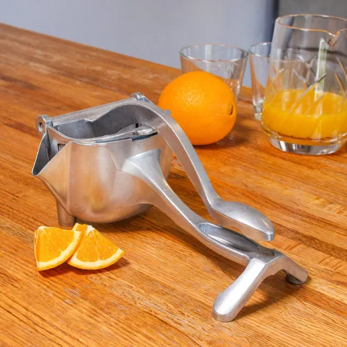 Vista 5 de Potted Pans Manual Citrus Juicer Hand Press - Exprimidor de limón de metal grande de 6.4oz para pomelo naranja y lima Más