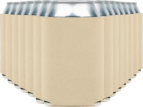 Vista 22 de Fundas enfriadoras de latas de cerveza en blanco (paquete de 14) fundas enfriadoras de latas de cerveza con aislamiento suave - Fundas negras lisas