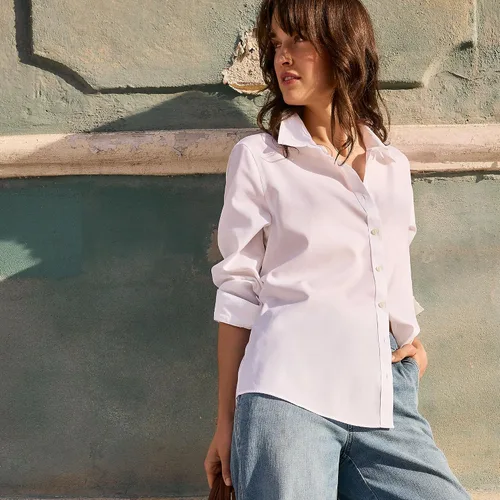 Vista 4 de Lands' End Women's Wrinkle Free No Iron Button Front Shirt