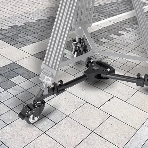 Vista 8 de Cayer TD03 Trípode Dolly, ruedas resistentes de 3" con estuche