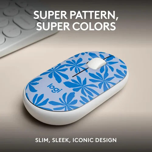 Vista 2 de Logitech Ratón inalámbrico silencioso ambidiestro compacto M340 - Azul