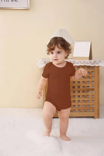 Vista 5 de GUISBY Body de rayón de manga corta para bebés de 0 a 24 meses