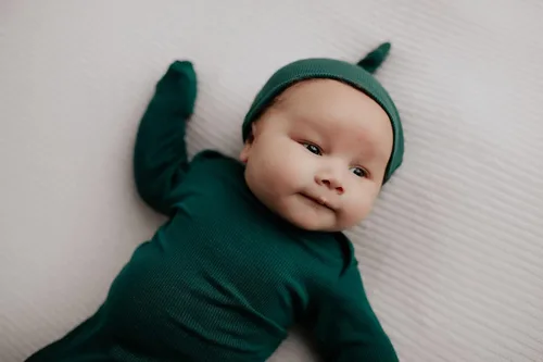 Vista 139 de Three Little Tots Vestido de corbata anudada para bebé recién nacido - Bebé