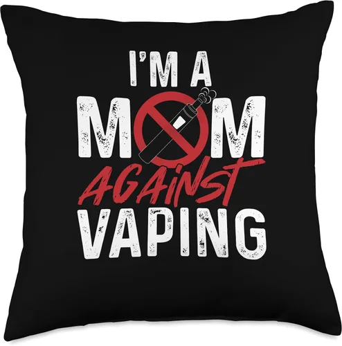 Vista 5 de I'm A Mom Against Vaping Vape Vaper Gift I'm A Mom - Cigarrillo electrónico Vape Vaper Throw Pillow, 16 x 16, multicolor