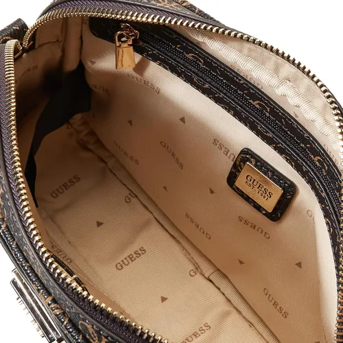 Vista 5 de GUESS Bolsa para cámara Meridian, marrón (Brown Logo)