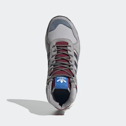 Vista 4 de adidas Originals Zapatos deportivos Marathon x Human Made Hi Top para hombre, Ónix transparenteSt Stonewash AzulBorgoña colegial
