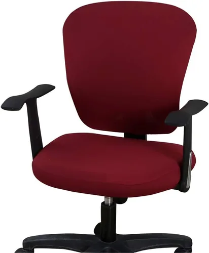 Vista 30 de Jinzio Funda para silla de oficina de computadora, tela protectora dividida y elástica, de poliéster, universal, para escritorio, para silla