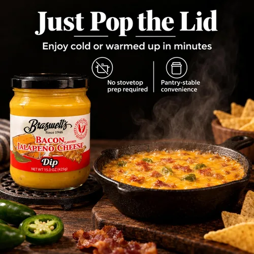 Vista 5 de Braswell's Dip de tocino y queso jalapeño