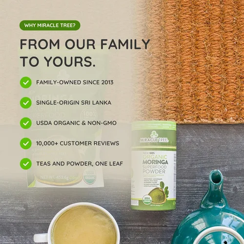 Vista 9 de Superalimento de moringa orgánica en polvo de Miracle Tree