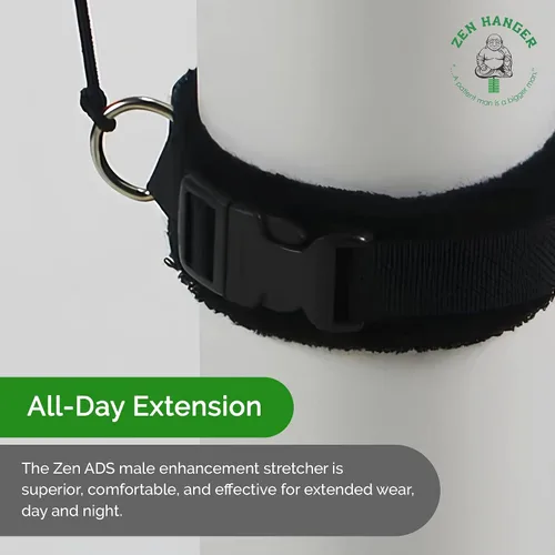 Vista 6 de Zen Hanger Estirador de pene para todo el día (ADS) - Kit de dispositivo extensor de pene ajustable para ampliación