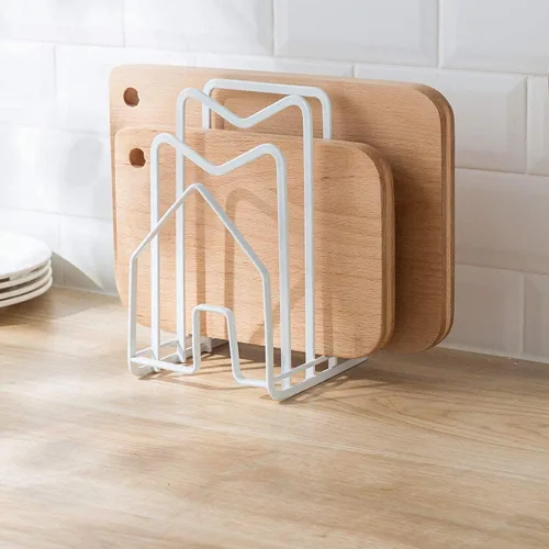 Vista 14 de SUNFICON Estante para Tabla de Cortar Organizador de Tabla de Cortar Soporte Organizador para Encimera de Cocina Estante Organizador para Ollas