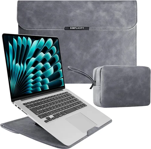 Vista 17 de Funda para portátil de 13-14 pulgadas con soporte para MacBook Neo 13 - Caqui