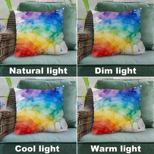 Vista 7 de Shrahala Juego de 2 fundas de almohada de mandala de color beige para exteriores, cuadradas, mandala, para interiores, de lino resistente al agua