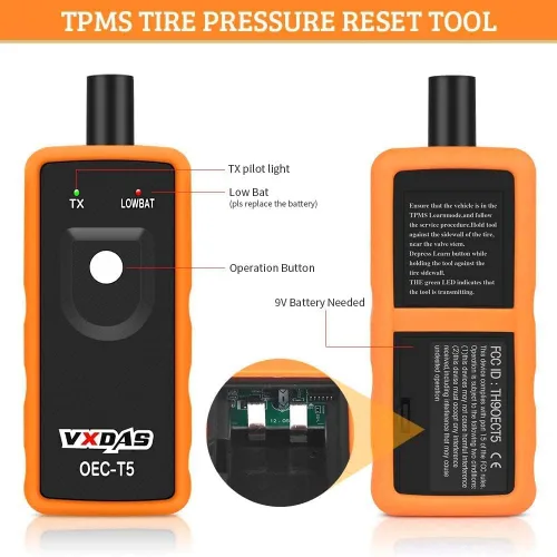 Vista 2 de VXDAS Sensor de presión de los neumáticos, herramienta de activación y restauración TPMS, Negro