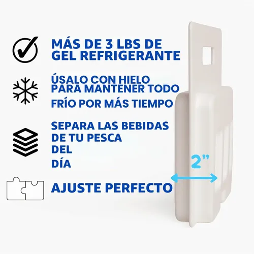 Vista 2 de Above Sea Level Divisor de paquete de hielo compatible con enfriadores YETI – Elige tu tamaño (Tundra Haul, 35/45, 65, Roadie 32, 48/60) – Inserto