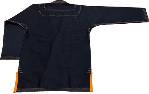 Vista 6 de Bjj Gi Con Puntada Naranja Bjj Gi Jiu Jitsu Kimonos Gi 100% Algodón Perl Tejido 450GSM