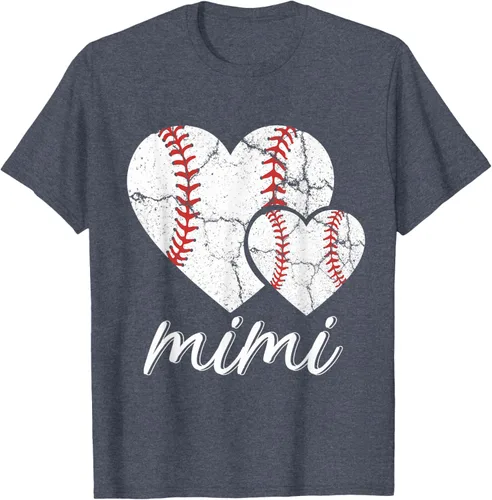 Vista 87 de Camiseta de béisbol Mimi para el Día de la Madre, Negro, S