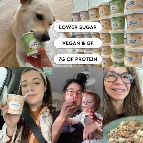 Vista 6 de Mylk Labs - Avena instantánea – Manzana – Sin nueces, sin gluten, alta fibra, alto en proteínas, desayuno bajo en azúcar, paquete de 6