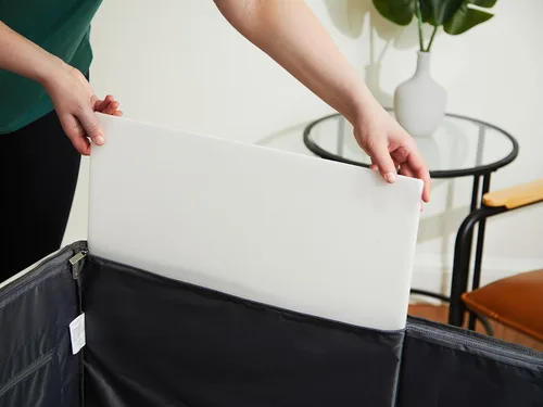 Vista 8 de Covermates Keepsakes - Bolsa de almacenamiento con estructura rodante, poliéster 600D resistente, ruedas para un fácil transporte, ventana