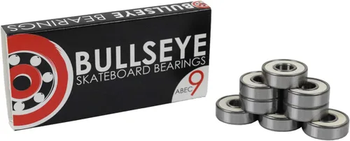 Vista 7 de Bullseye Rodamientos ABEC Skateboard Bearings, Abec 5 (negro)