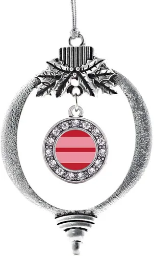 Vista 450 de Inspired Silver - Adorno de cromosoma 21 con dije de círculo de plata con joyas de circonita cúbica