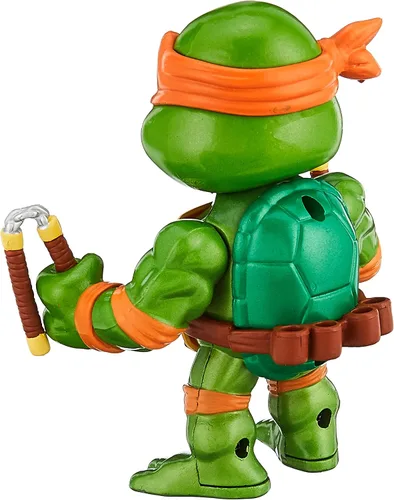 Vista 2 de Teenage Mutant Ninja Turtles Michelangelo Figuras fundidas a presión de 4 pulgadas