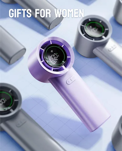 Vista 8 de MUXNW Mini Turbo Jet Fan: Ventilador Personal Portátil Pequeño de Bolsillo de Mano Recargable con Batería Operado por USB para Mantenerse Fresco
