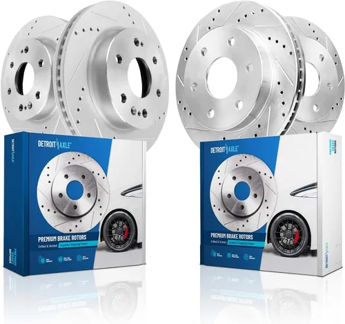Vista 53 de Detroit Axle - Rotores de freno traseros para Toyota GR Supra BMW 230i 330e 330i 430i 530i 530i 530e 540d 540i xDrive X3 X4 Z4, rotores de freno