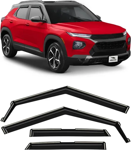 Vista 73 de Voron Glass in-Channel Rain Guards for Chevy Equinox 2018-2024 Para Equinox 18-24