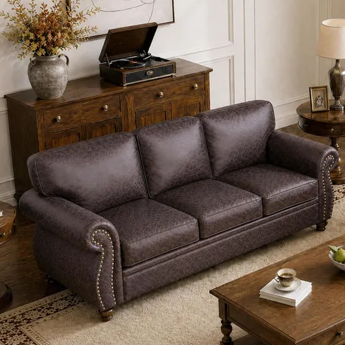 Vista 18 de Couchus Silla decorativa Mid-Century de 42 pulgadas de ancho, sofá