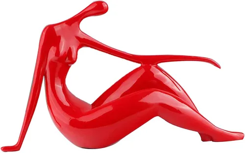 Vista 9 de LGYKUMEG Escultura de mujer desnuda, cuerpo de arte, arte abstracto, estatua de minimalismo, figura de escultura de resina, accesorios hechos a