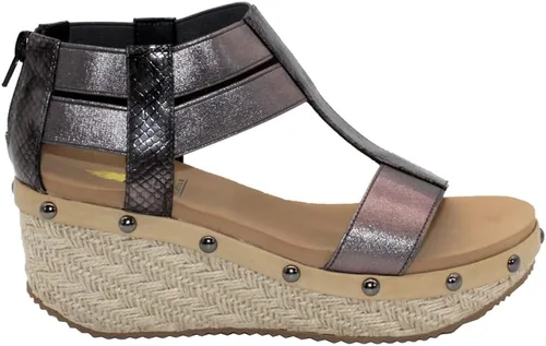 Vista 3 de Volatile Zayanta Sandalias casuales para mujer, color plateado