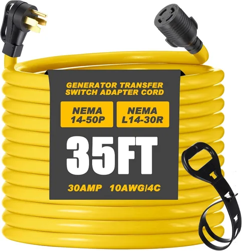 Vista 30 de Kanayu Cable adaptador de interruptor de transferencia de generador NEMA TT